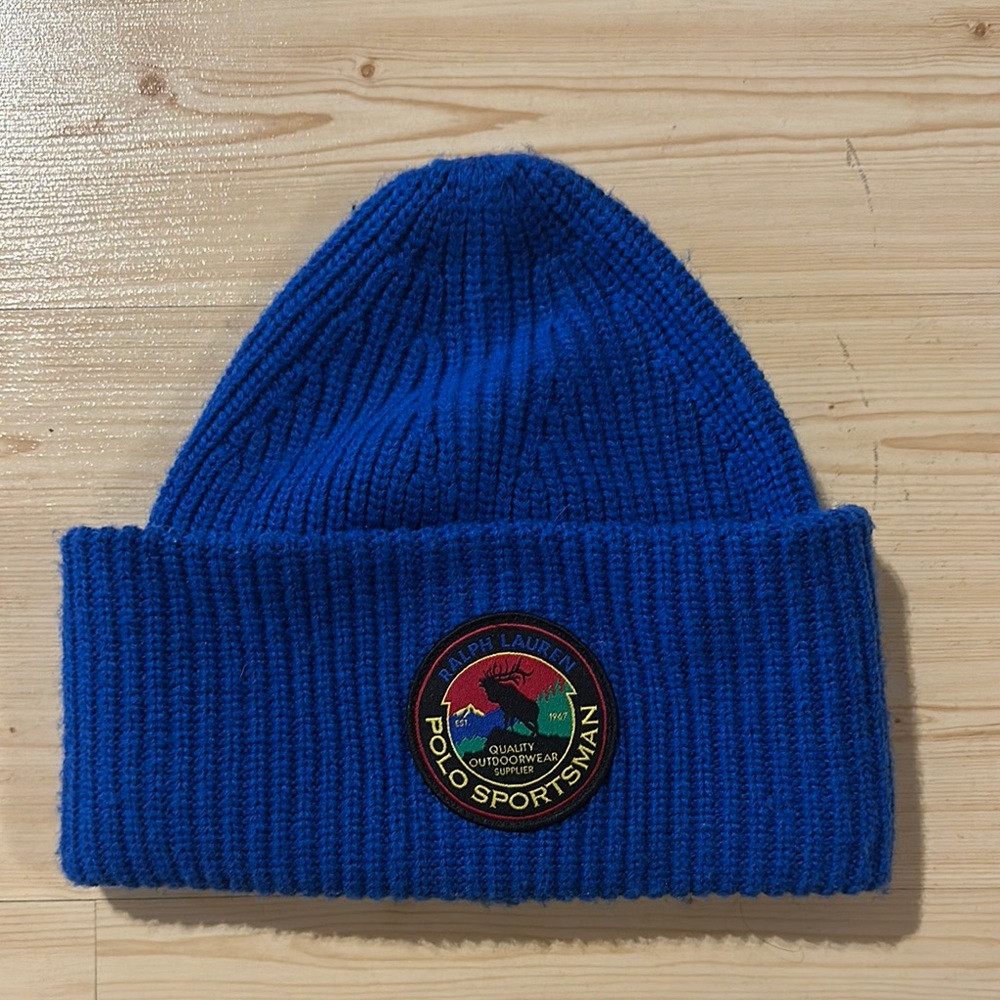 Ralph Lauren Blue Knit Beanie